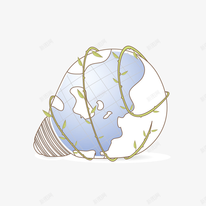 如灯泡样式地球png免抠素材_新图网 https://ixintu.com 地球 如灯泡 如灯泡样式地球 样式