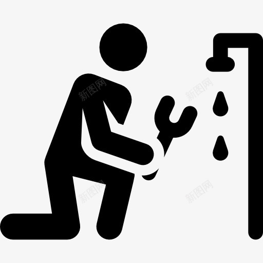 水管工图标png_新图网 https://ixintu.com 人 工人 建设工作 水管工 粘人 职员