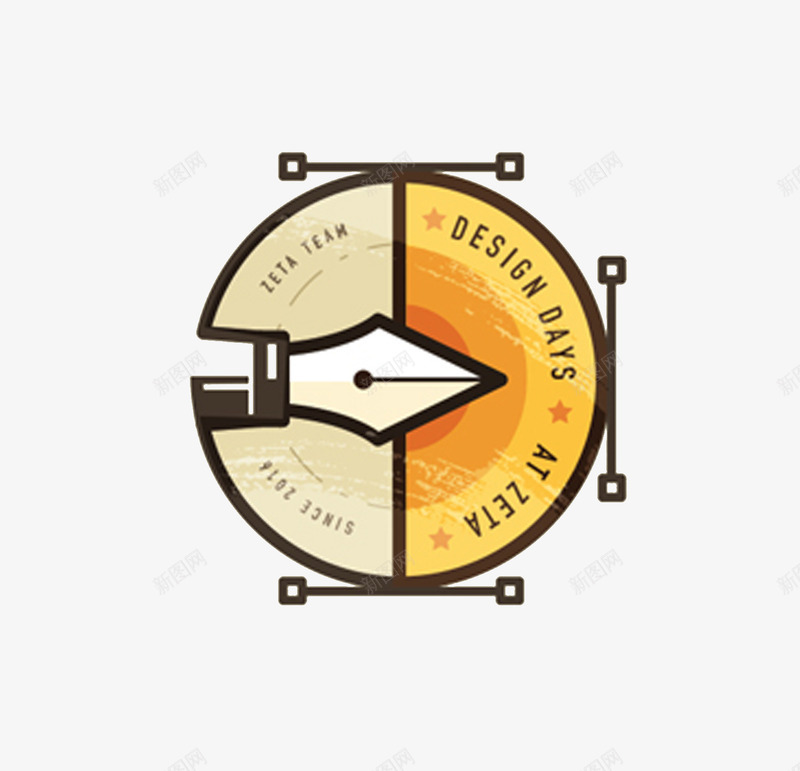钢笔变形金属质感图案图标png_新图网 https://ixintu.com 圆形钢笔图标 金属质感钢笔png图片 钢笔免抠图案 钢笔图案