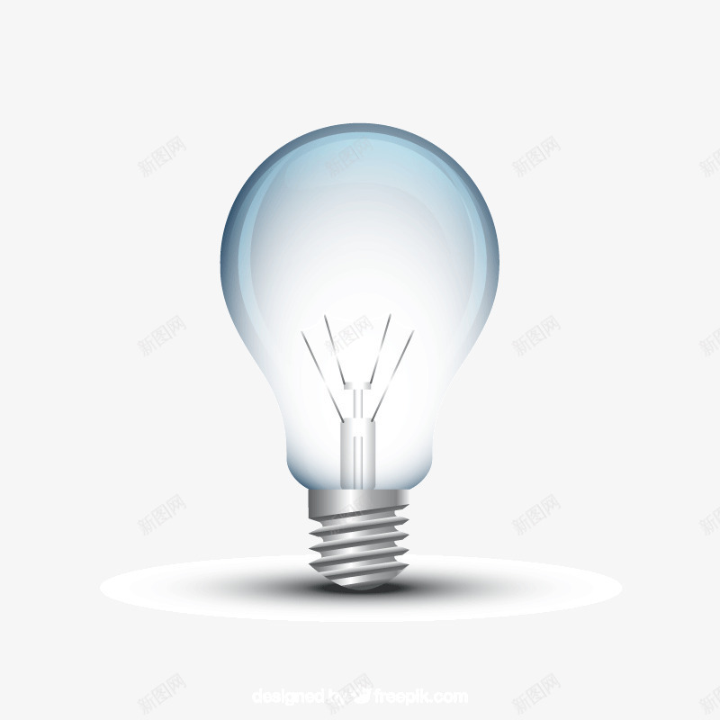 灯泡发光蓝色矢量图ai免抠素材_新图网 https://ixintu.com 发光 灯泡 蓝色 矢量图