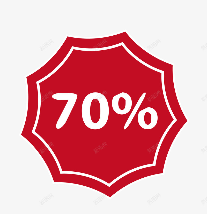 70促销图标矢量图eps_新图网 https://ixintu.com 70促销图标 图标 红色 红色促销图标 贴纸图标 矢量图