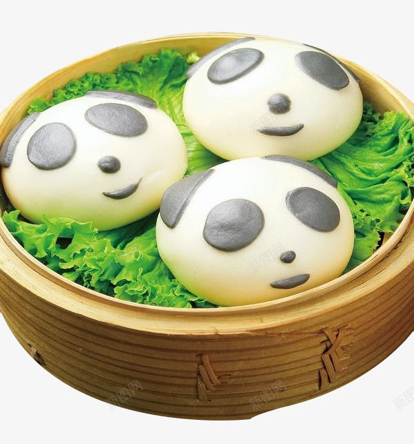 熊猫豆沙包png免抠素材_新图网 https://ixintu.com 产品实物 可爱 熊猫 红豆包 美味 美食 豆沙 面包