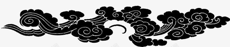 扁平风格黑色的云朵造型png免抠素材_新图网 https://ixintu.com 云朵 扁平 造型 风格 黑色