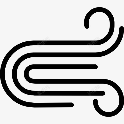 风图标png_新图网 https://ixintu.com 坏天气 大风 天气 气象 风