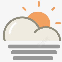 灰色调天气预报图标png_新图网 https://ixintu.com 灰色调天气预报图标