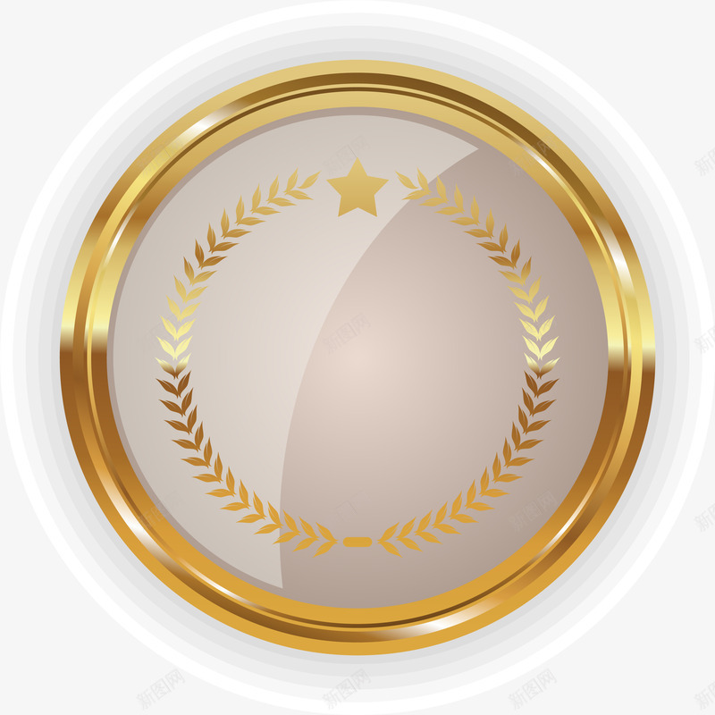 稻穗金色徽章png免抠素材_新图网 https://ixintu.com 免抠PNG 勋章 徽章 稻穗 荣耀 装饰图案 金色 金色麦穗 黃色稻穗