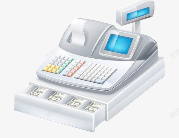 3D办公用品收银机png免抠素材_新图网 https://ixintu.com 3D 3D收银机 办公 办公用品 收银机 收银柜 用品