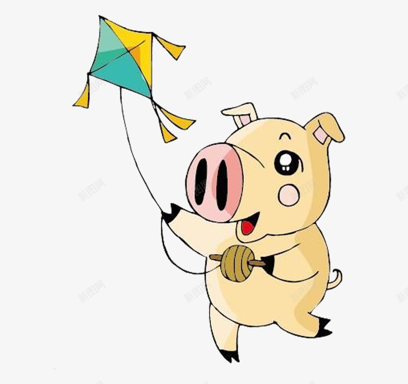 清明节小猪放风筝png免抠素材_新图网 https://ixintu.com 免抠 小猪 放风筝 清明节 清明节习俗 素材免抠 风筝素材