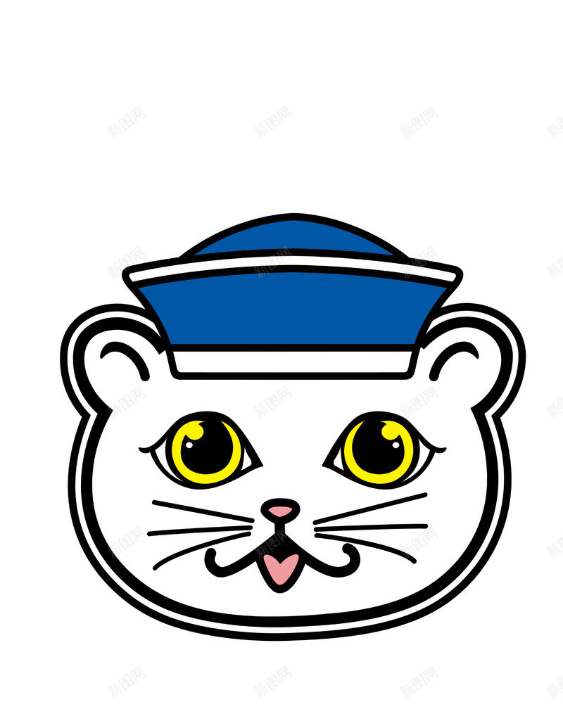 手绘猫咪船长图像psd免抠素材_新图网 https://ixintu.com captain 卡通画 手绘猫咪 手绘猫咪船长图像 船长图像 装饰画