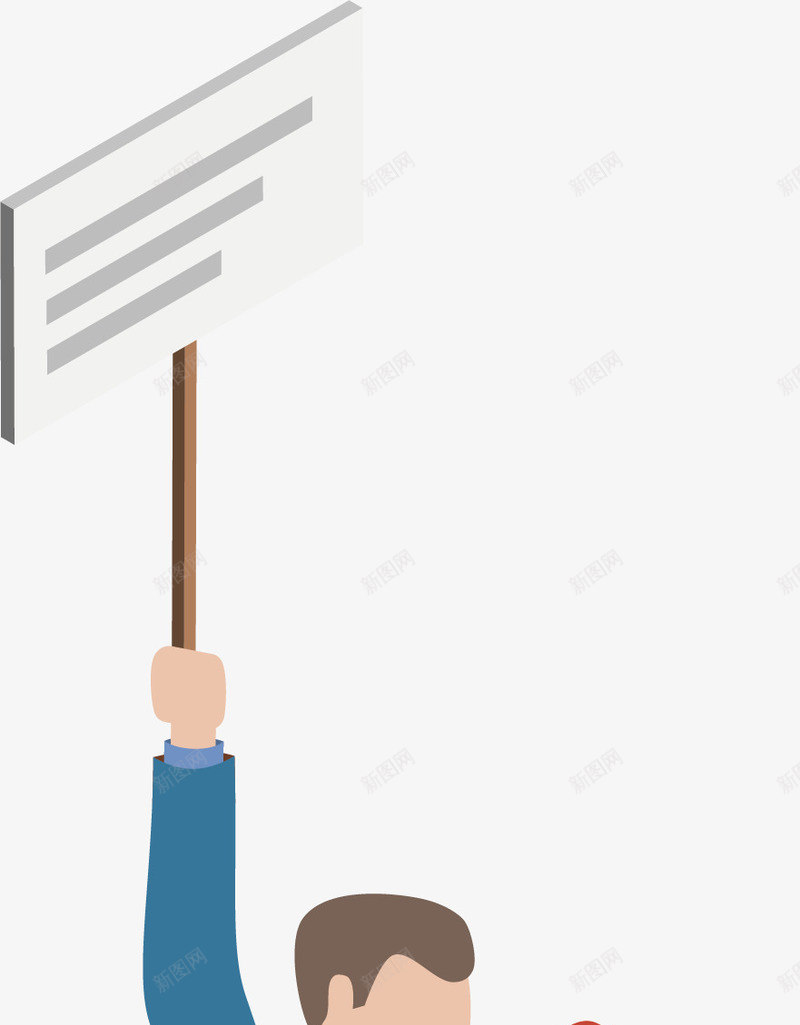 卡通拿着喇叭指示的人png免抠素材_新图网 https://ixintu.com 卡通 卡通人物 喇叭 指示