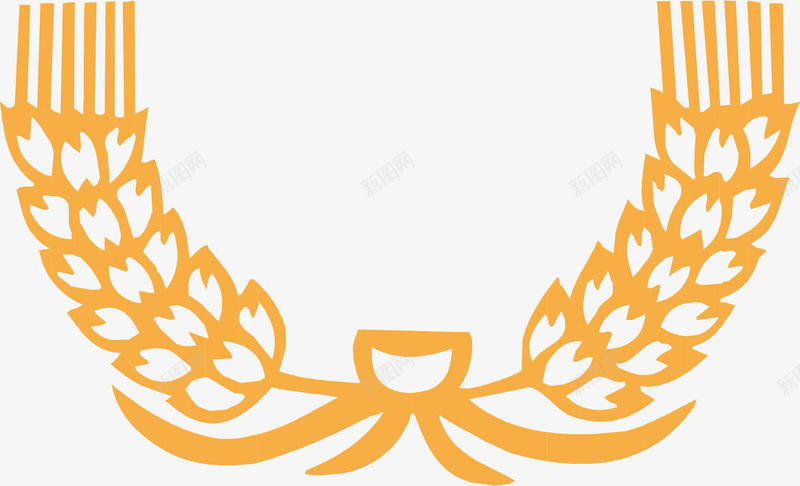 黄色的公安标志麦穗矢量图eps免抠素材_新图网 https://ixintu.com 公安标志麦穗 公安麦穗 卡通 小麦穗 金色麦穗 麦穗徽章 麦穗边框 黄色 矢量图