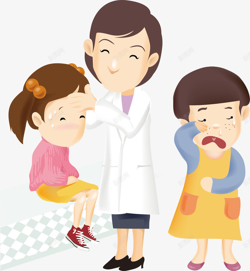 儿童专业医生png免抠素材_新图网 https://ixintu.com 专业医生 医务人员 医学人物 医生人物 医生元素 医生节 医生设计 卡通医生