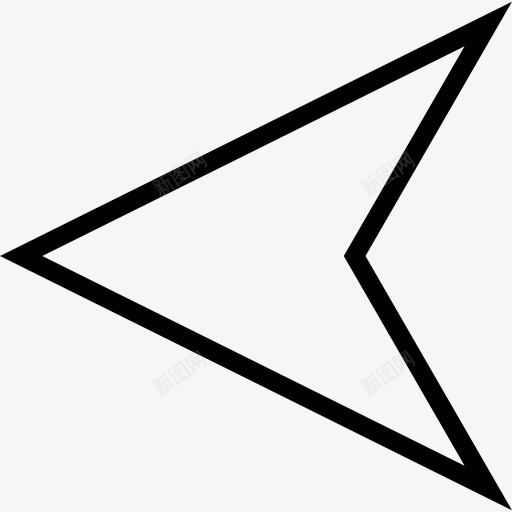 鼠标指针指向左图标png_新图网 https://ixintu.com 光标 后退 左箭头 箭头方向 鼠标