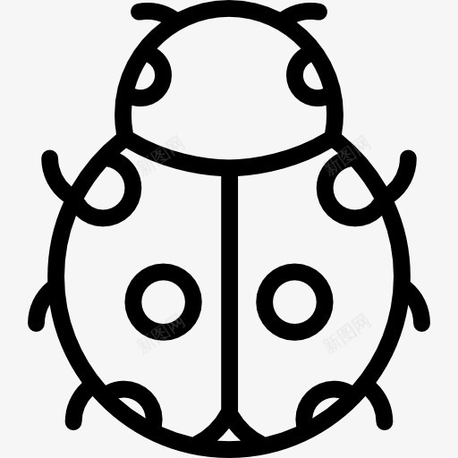 七星瓢虫图标png_新图网 https://ixintu.com 动物 动物王国 昆虫 瓢虫 虫