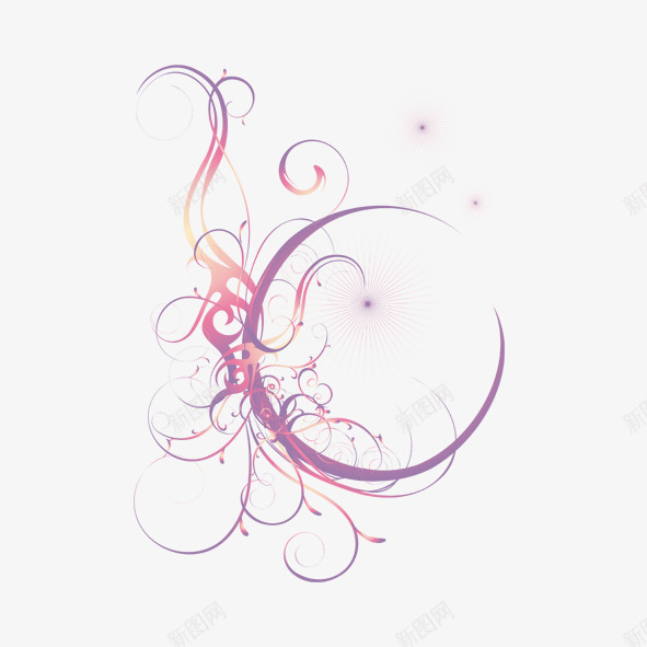 雕空花式花形png免抠素材_新图网 https://ixintu.com 创意 意境 文案 策划 紫色 花形 装饰 配图 雕花