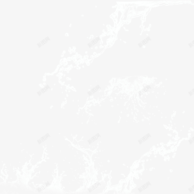 溅起的浪花psd免抠素材_新图网 https://ixintu.com 浪花 溅起 装饰 透明