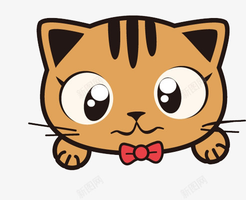 卡通猫咪微笑装饰png免抠素材_新图网 https://ixintu.com 卡通 微笑 猫咪 装饰素材