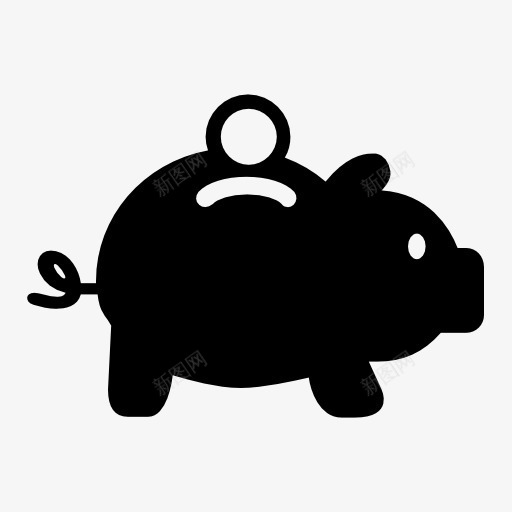 储蓄罐硬币图标png_新图网 https://ixintu.com 储蓄银行 小猪 接口 猪 硬币 银行