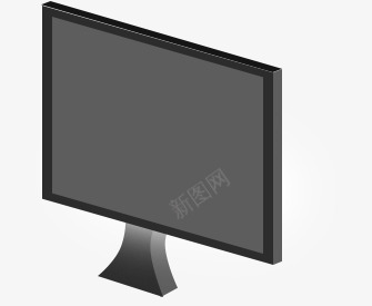 黑色液晶屏显示器电视png免抠素材_新图网 https://ixintu.com 显示器 液晶 电视 黑色