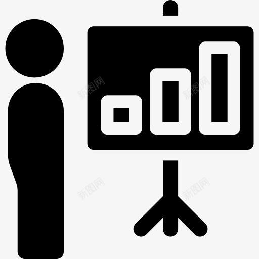 介绍图标png_新图网 https://ixintu.com 业务 会议 分析 商人 坚持的人 演讲