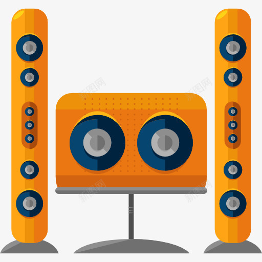 扬声器图标png_新图网 https://ixintu.com 低音 低音炮 喇叭 电子喇叭 音乐 音响 音箱