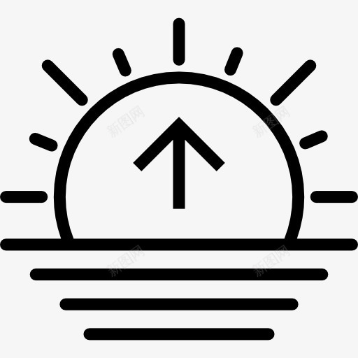 日出图标png_新图网 https://ixintu.com 天气 日出 自然 阳光 黄昏 黎明