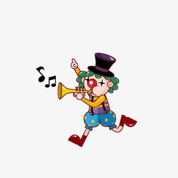 小丑吹喇叭png免抠素材_新图网 https://ixintu.com joker 吹 喇叭 小丑
