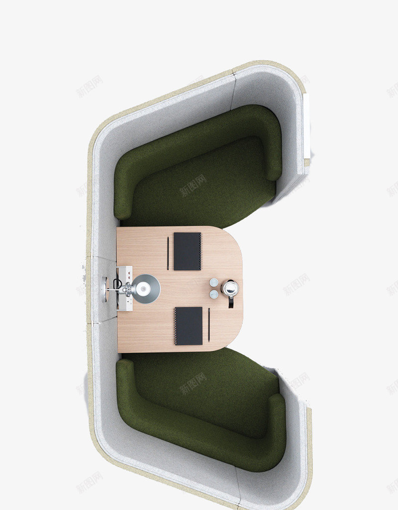 俯视图装饰办公休息区psd免抠素材_新图网 https://ixintu.com 休息区域 俯视图 办公区域 装饰