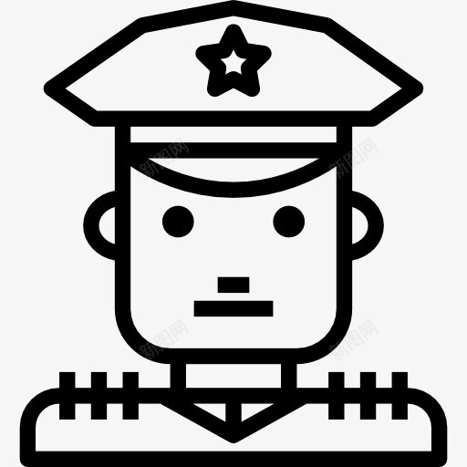 警察图标png_新图网 https://ixintu.com 专业 人头像 工作 职业 警察