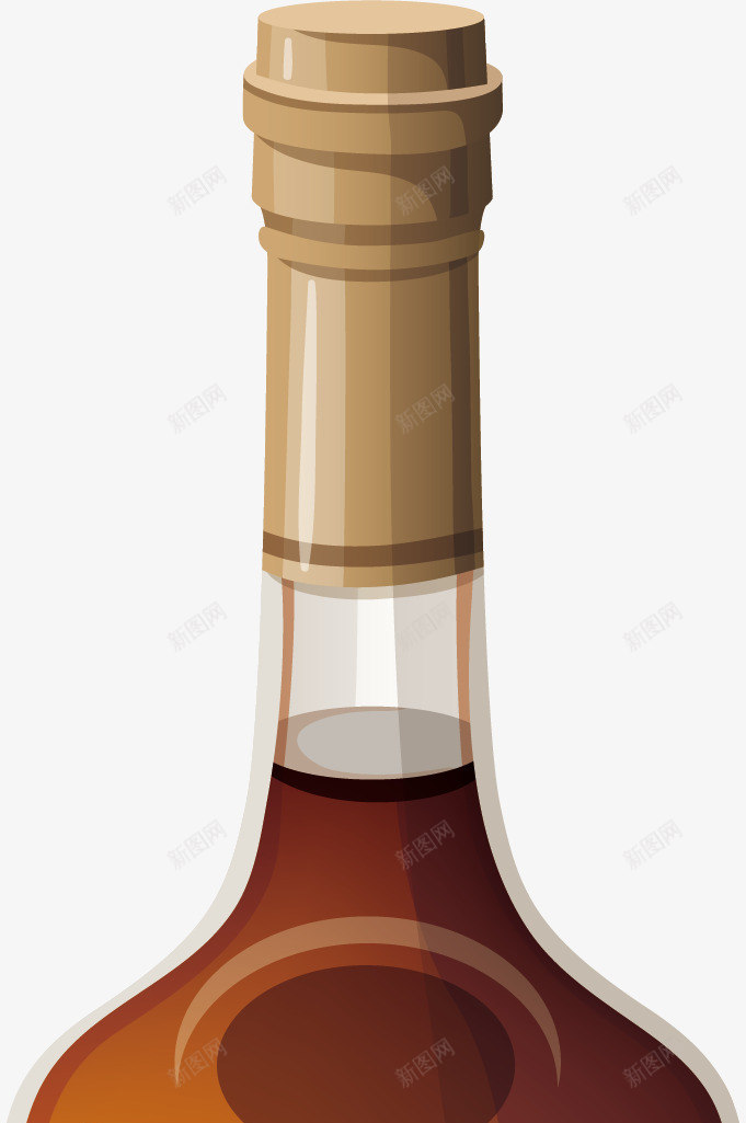酒瓶酒矢量图ai免抠素材_新图网 https://ixintu.com 酒 酒瓶 矢量图