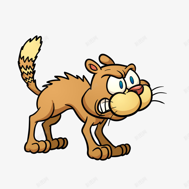 生气的猫咪动物矢量图ai免抠素材_新图网 https://ixintu.com 动物设计 卡通 宠物设计 手绘 猫咪 生气 矢量图