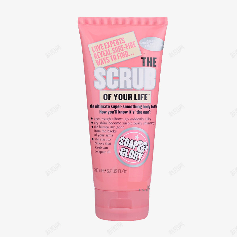 英国SoapGlory身体磨砂膏产品实物png免抠素材_新图网 https://ixintu.com LIFE OF SCRUB SoapampGlory THE YOUR 去角质 实物 深层清洁 清爽滋润磨砂膏 英国