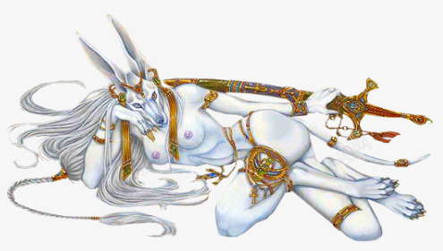 埃及壁画狼人png免抠素材_新图网 https://ixintu.com 古代文化 埃及 埃及图腾人像 壁画 狼人 金字塔壁画