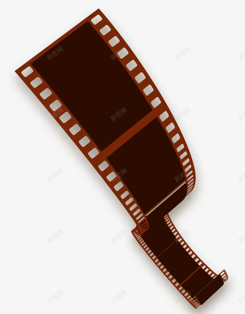 咖啡色立体扭动胶卷png免抠素材_新图网 https://ixintu.com 咖啡色胶卷 影视 影音 扭动胶卷 播放 电影 电影胶卷