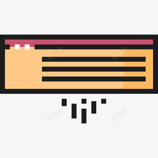 空调图标png_新图网 https://ixintu.com 供暖 器皿 家具和家居 工具 技术 机器 清爽 空调