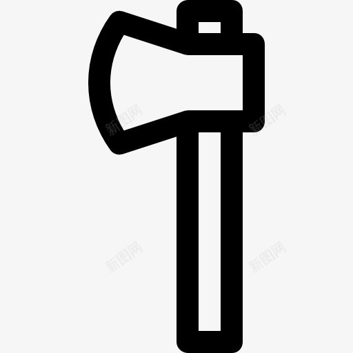 斧图标png_新图网 https://ixintu.com 工具和器具 建设 斧头 木工 木工刀具 武器