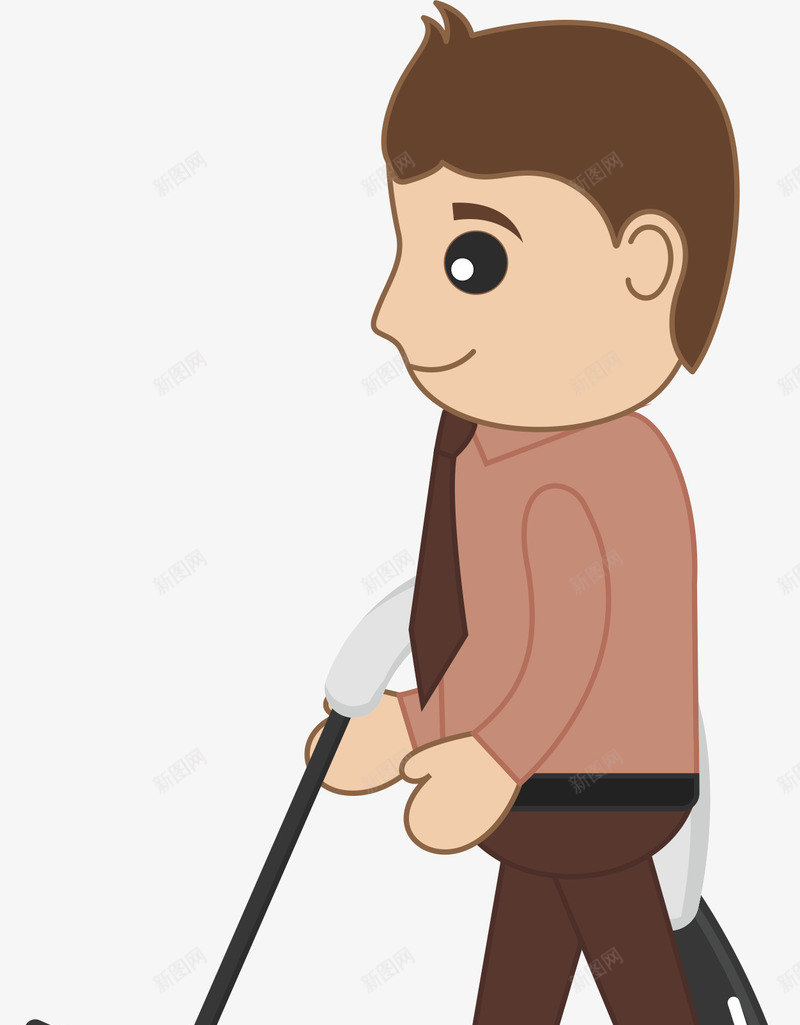 用吸尘器清洁矢量图ai免抠素材_新图网 https://ixintu.com 办公室职员 大扫除 打扫 清洁 男人 矢量图