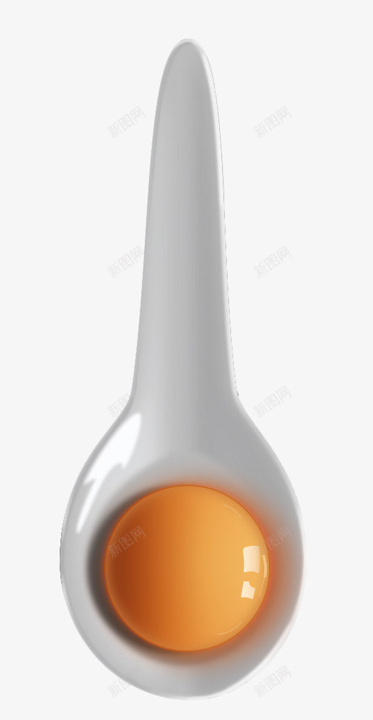 一勺鸡蛋黄png免抠素材_新图网 https://ixintu.com eggs 勺子 食物 餐具 鸡蛋黄