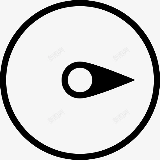 指南针指向正确的循环方向的工具图标png_新图网 https://ixintu.com 圆形 圆规 地图和国旗 定位 山楂天气中风 工具 指南针 指向 权