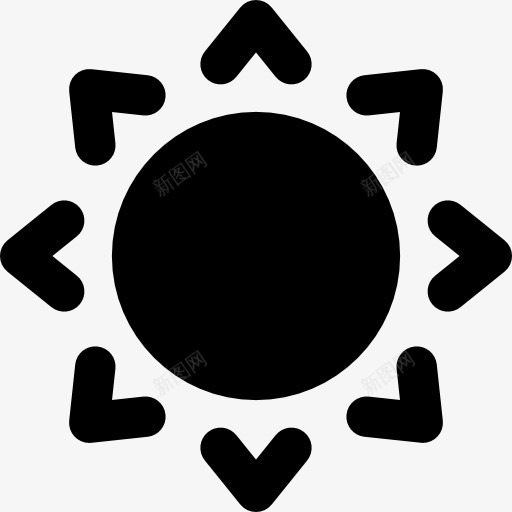 太阳图标png_新图网 https://ixintu.com 体育竞赛 夏天 夏季 天气 气象 温暖 自然 阳光 阳光明媚