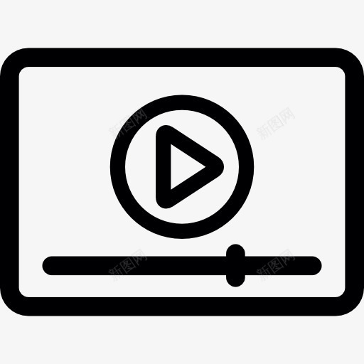视频播放时间图标png_新图网 https://ixintu.com 复制 播放按钮 播放视频 电影 视频接口
