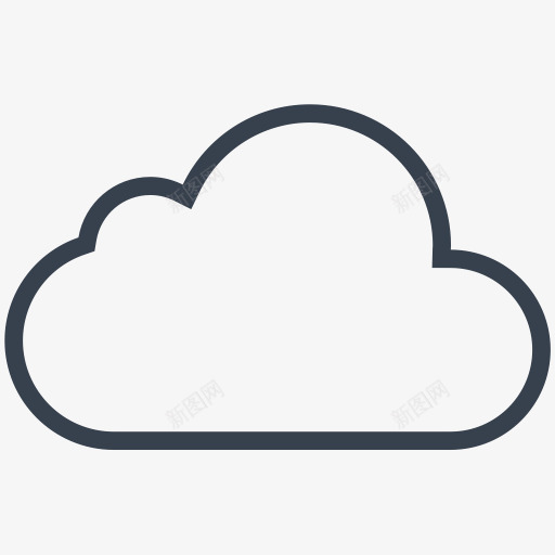 云多云天气冬天linecon图标png_新图网 https://ixintu.com Cloud cloudy weather winter 云 冬天 多云 天气