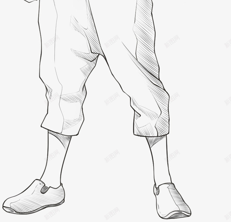 手绘卡通少年png免抠素材_新图网 https://ixintu.com 卡通 卡通人物 卡通线描 少年 线描人物
