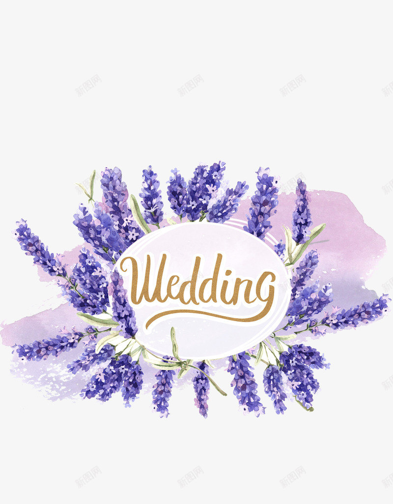 薰衣草简图png免抠素材_新图网 https://ixintu.com 卡通 图案 手绘 橘色 白色 简图 英文 薰衣草