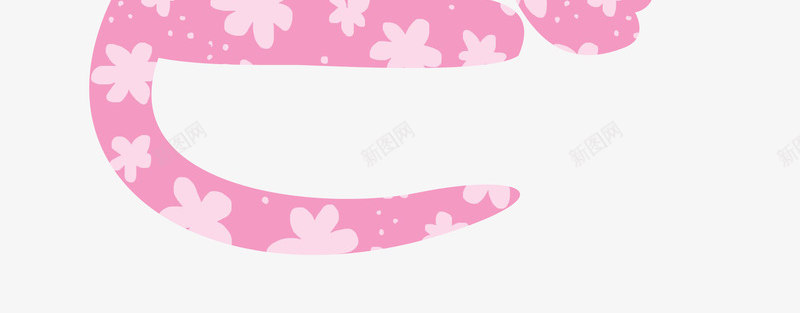 花纹猫咪png免抠素材_新图网 https://ixintu.com 手绘猫咪 猫咪 粉色猫咪