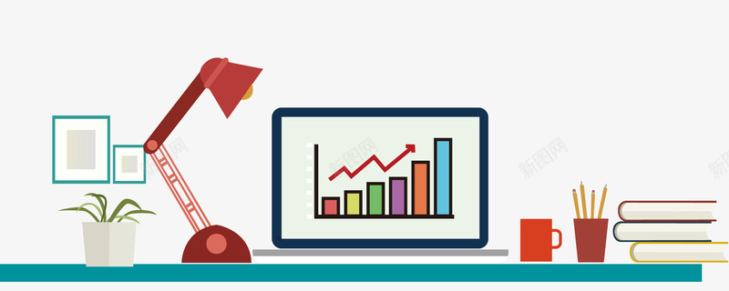 装饰书桌台面元素矢量图ai免抠素材_新图网 https://ixintu.com 书桌 办公 办公桌设计平面图 台面 桌面 矢量办公桌 矢量图 装饰图案