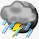 暴雨天气png免抠素材_新图网 https://ixintu.com 天气元素 天气装饰 暴雨卡通 暴雨天气