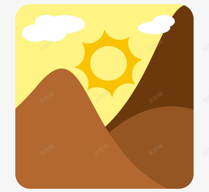 黄色阳光山峰矢量图ai免抠素材_新图网 https://ixintu.com 太阳 山峰 阳光 黄色 矢量图
