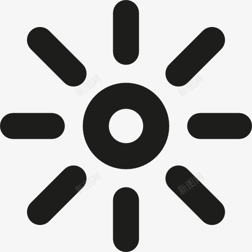 太阳图标png_新图网 https://ixintu.com 夏天 夏季 天气晴朗 阳光