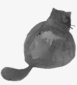 手绘水墨猫咪png免抠素材_新图网 https://ixintu.com 手绘 水墨 水墨画猫 猫 猫咪